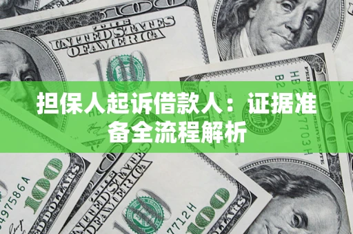 北京担保人起诉借款人：证据准备全流程解析