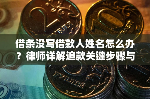北京借条没写借款人姓名怎么办？律师详解追款关键步骤与证据链构建
