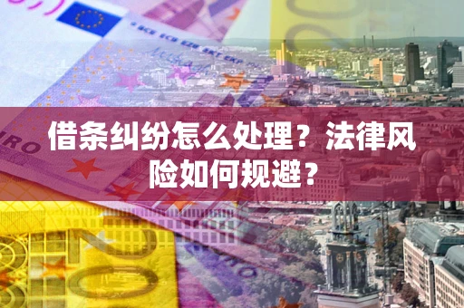 北京借条纠纷怎么处理？法律风险如何规避？
